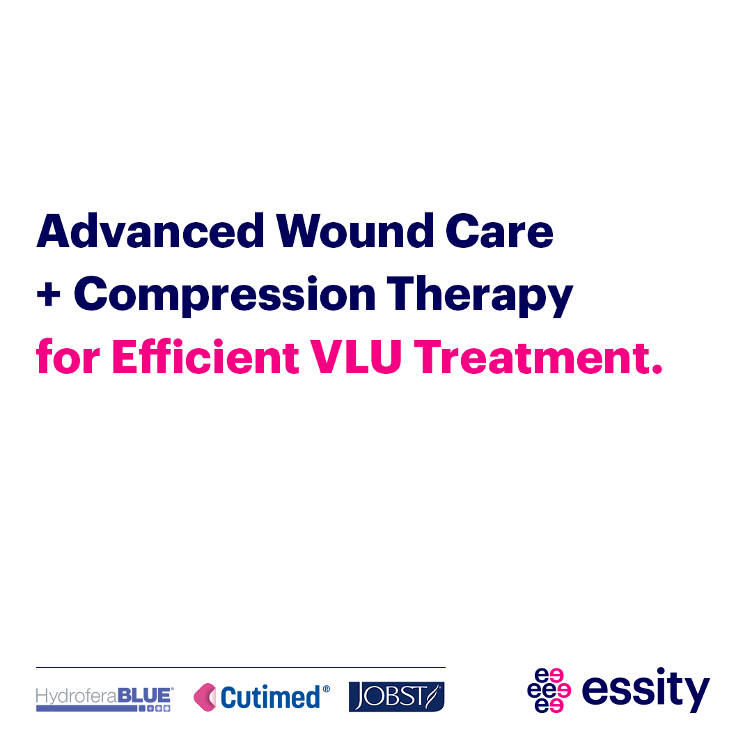 Advanced wound care plus compression therapy for efficient VLU treatment.