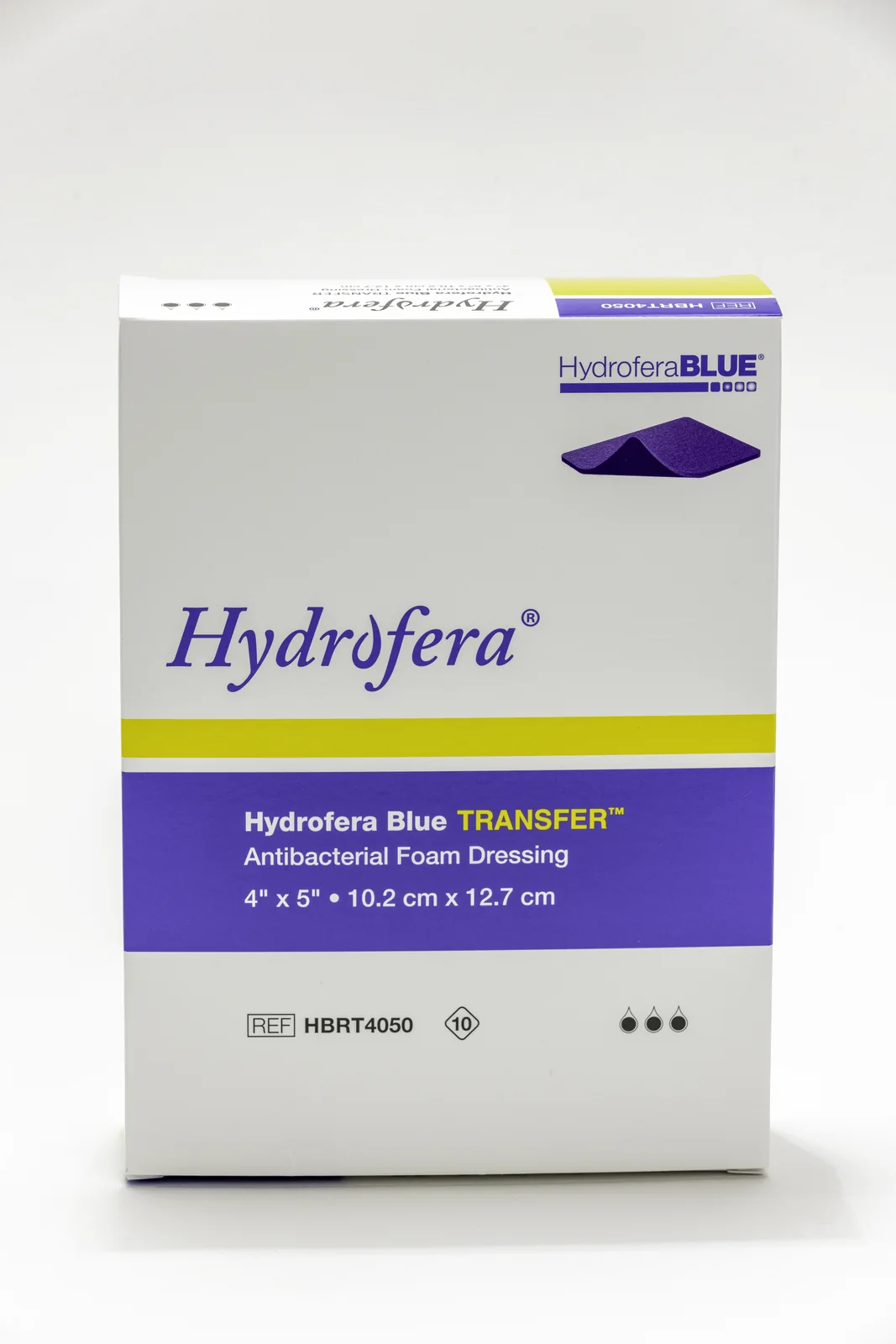 Hydrofera Blue TRANSFER product packaging box