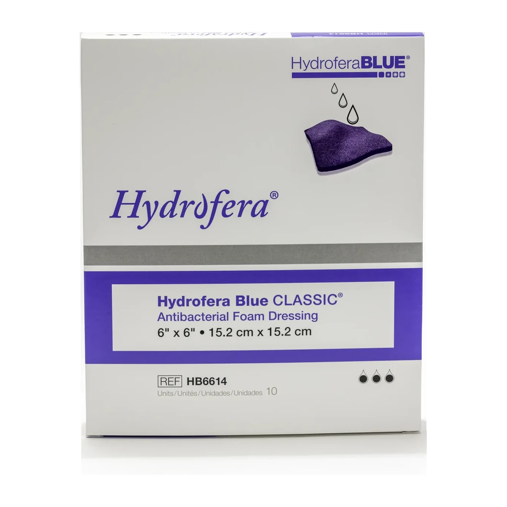Hydrofera Blue CLASSIC product packaging box