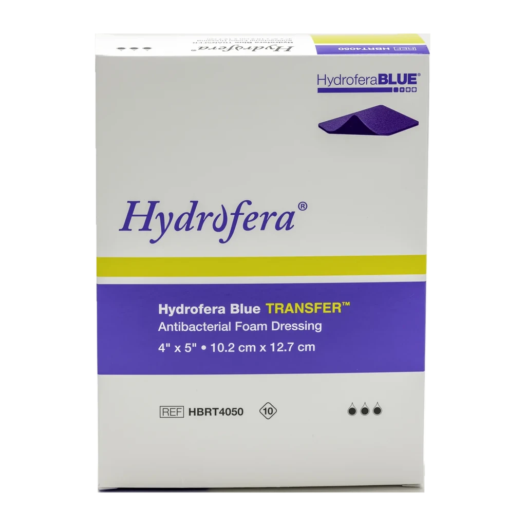 Hydrofera Blue TRANSFER product packaging box